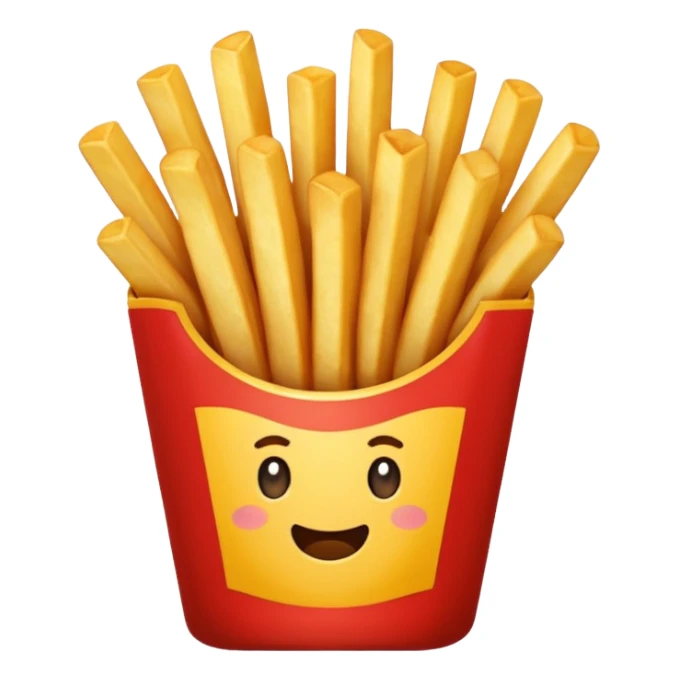 french fries sticker