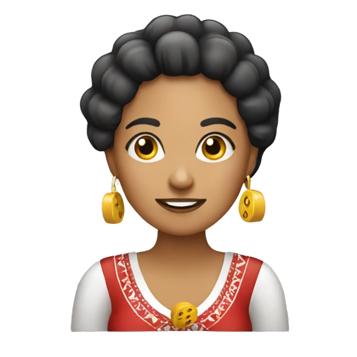 Lady playing Mexican Bingo sticker