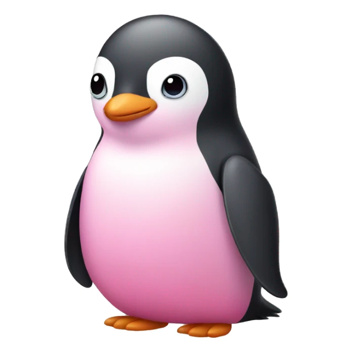 Pink penguin  sticker