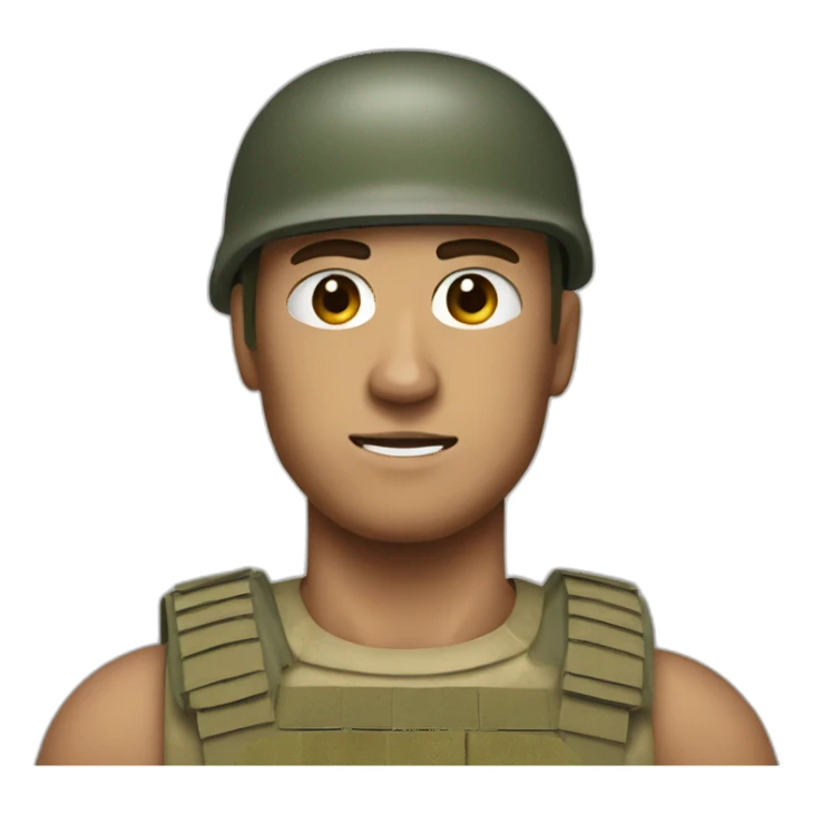 an injured uk soldier sticker