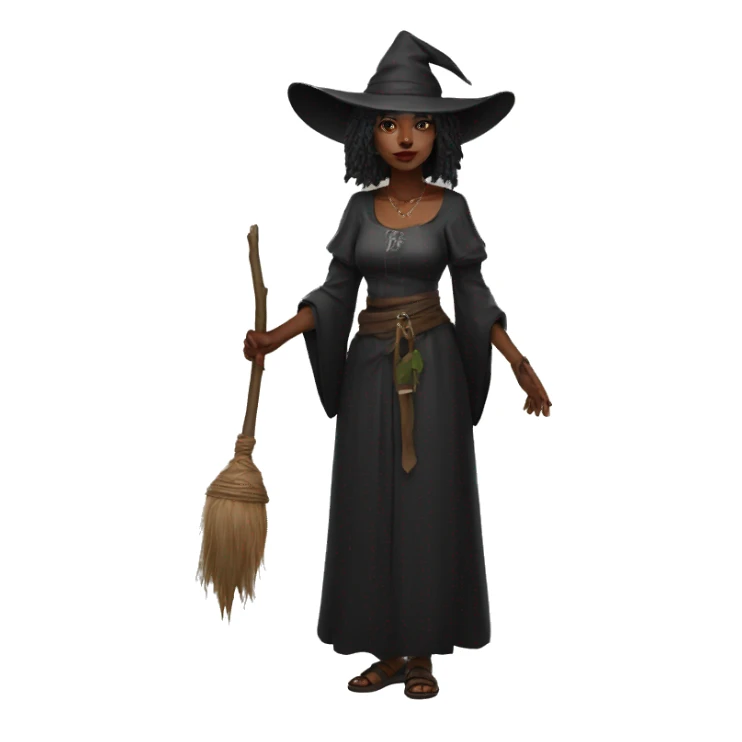 black desert witch sticker