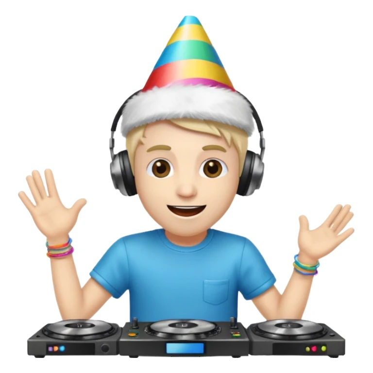 DJs playing Music sticker