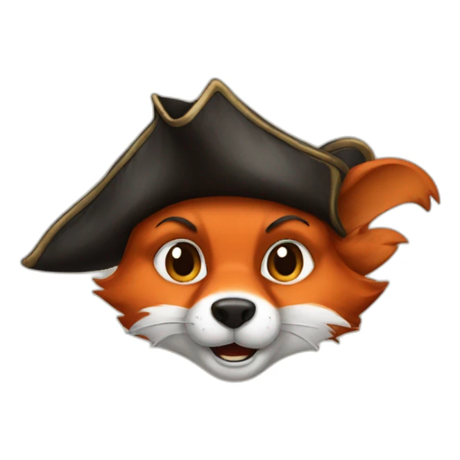 Fox the pirate sticker