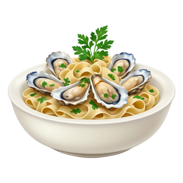 oyster pasta sticker