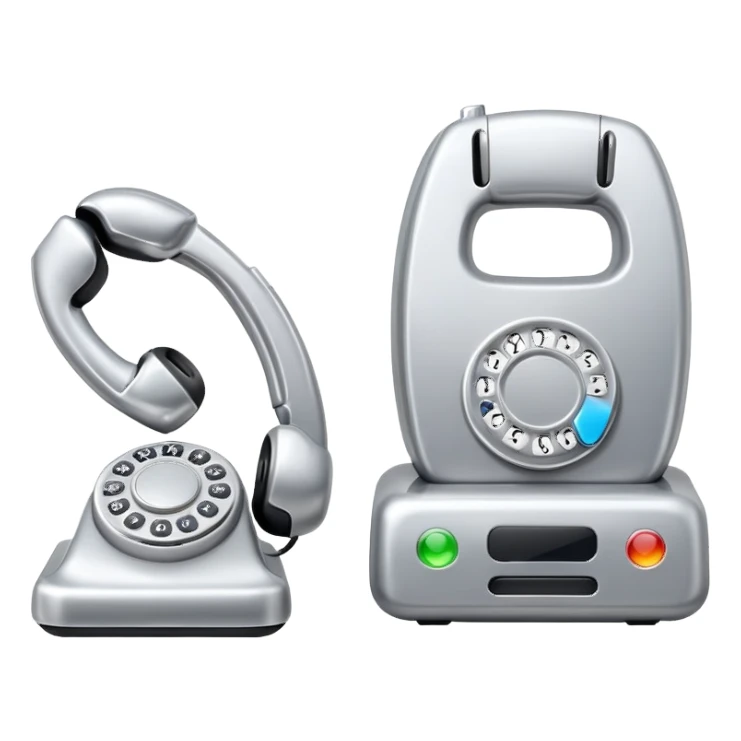 two phones ringing sticker