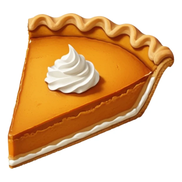 A slice of pumpkin pie sticker