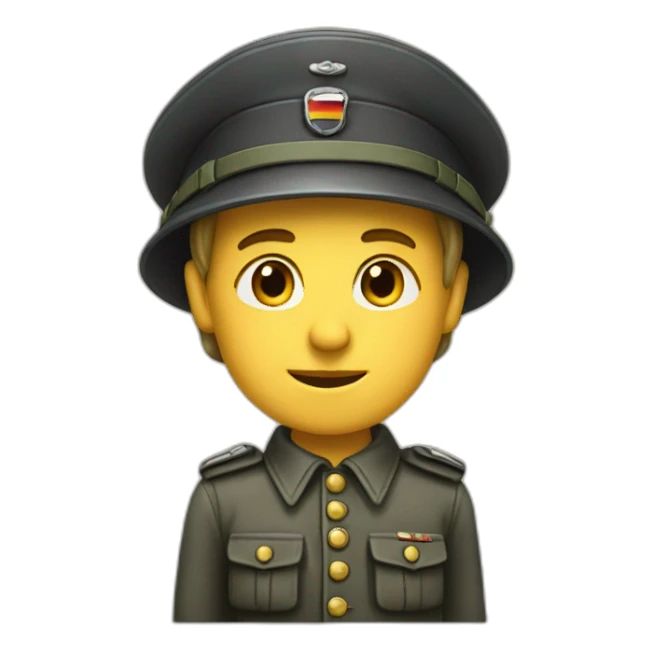 German person in 1945 sticker