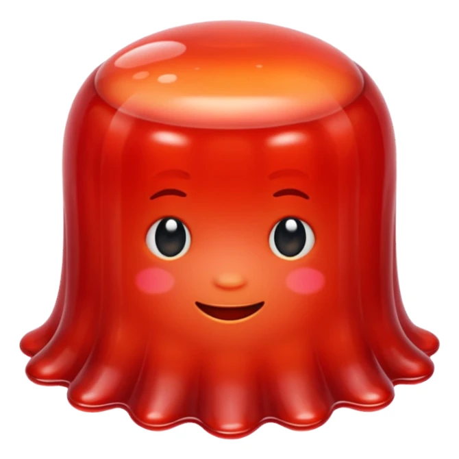 One red Jelly sticker