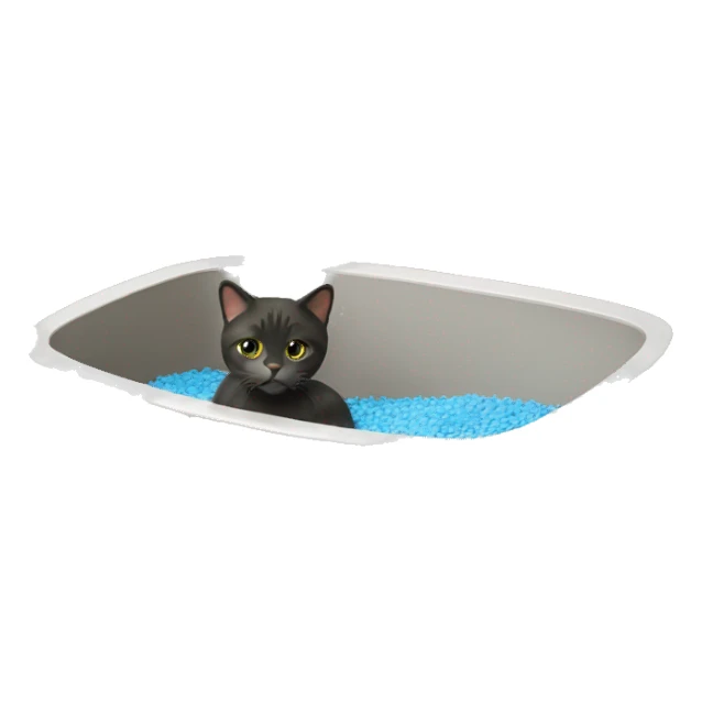 Cat litter box sticker