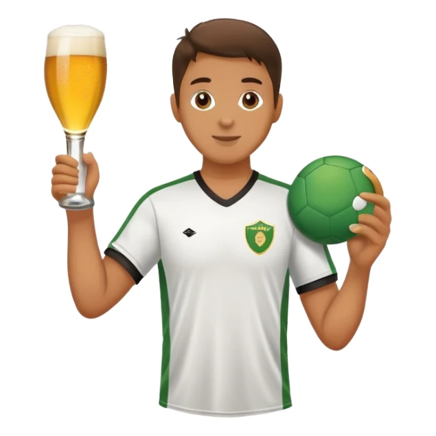Soccer pickleball beer sticker