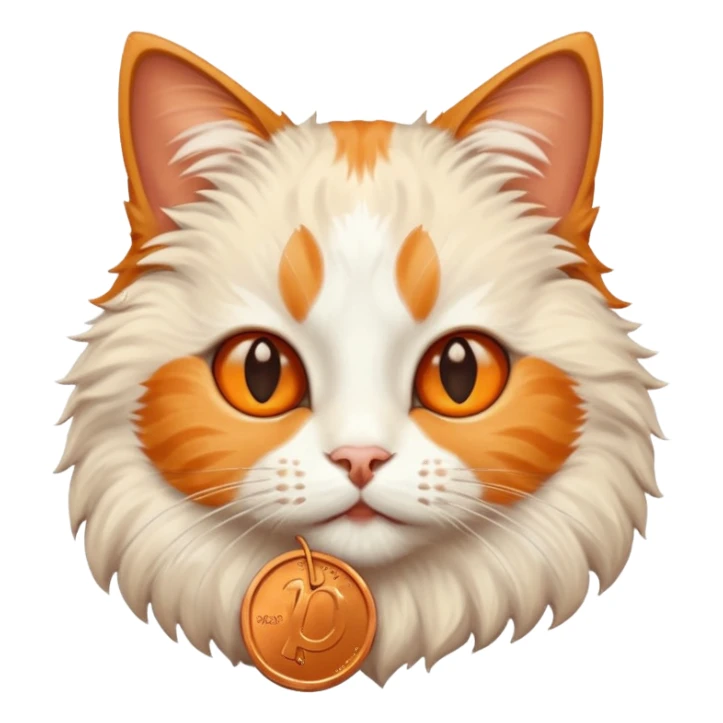 Cat penny sticker