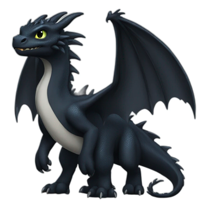 Night Fury Dragon Full Body sticker