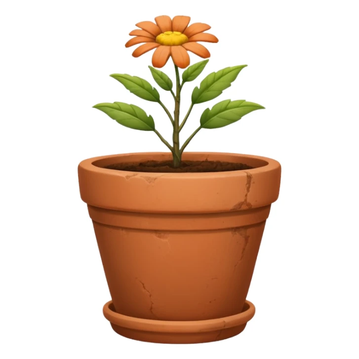 flower pot sticker