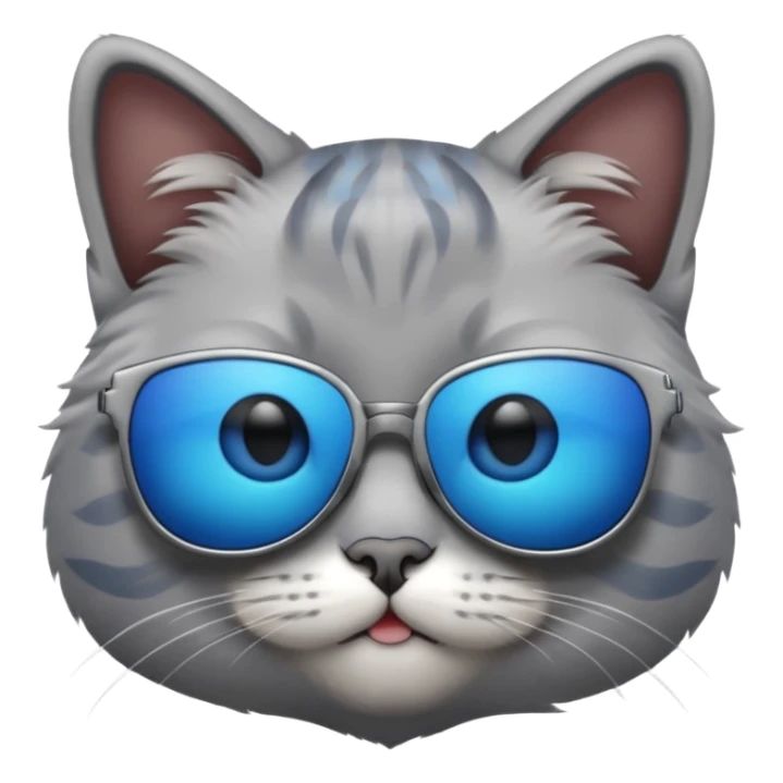 Cat wearing sunglasses sticker