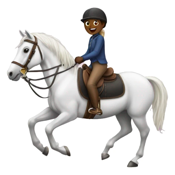 horse riding sticker