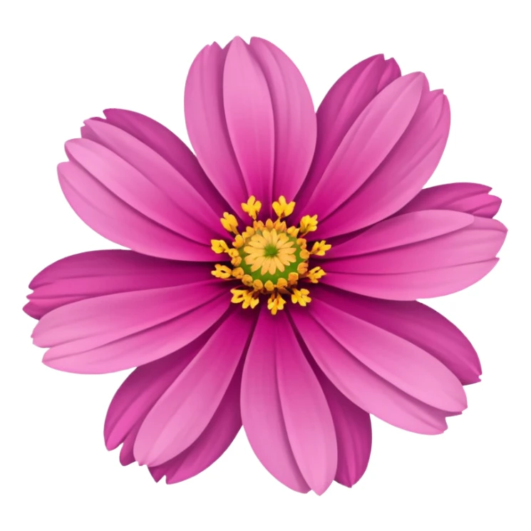 pink cosmos flower sticker
