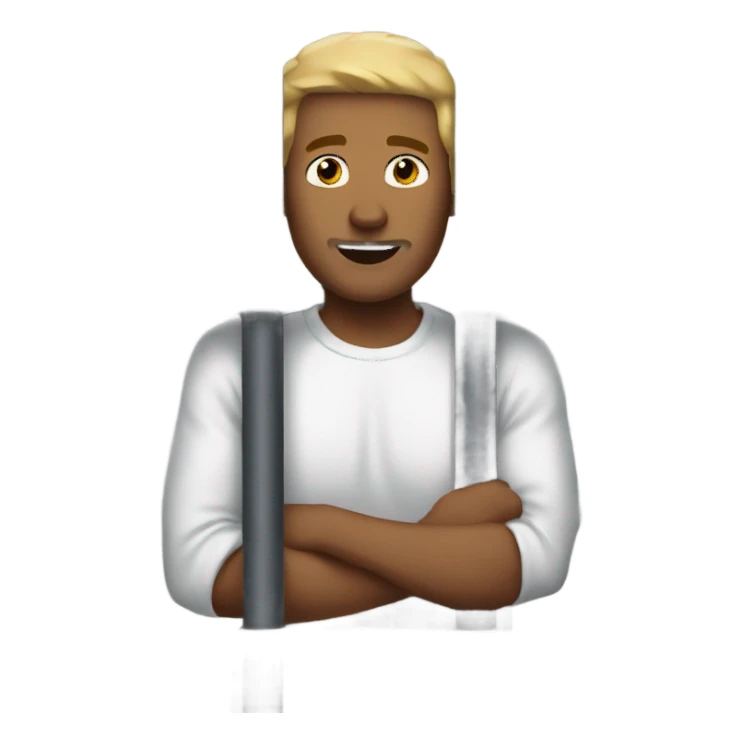 A guy in a prison cell  sticker