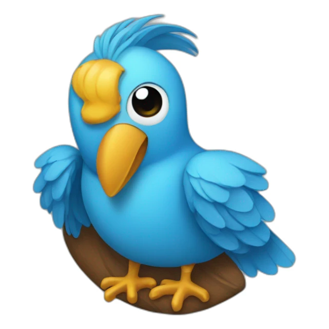 twitter bird as bsky sticker