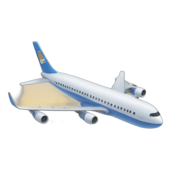 Plane landing in New York sticker