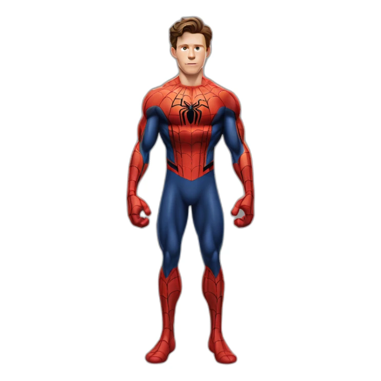 Tom Holland spiderman bodybuilder sticker