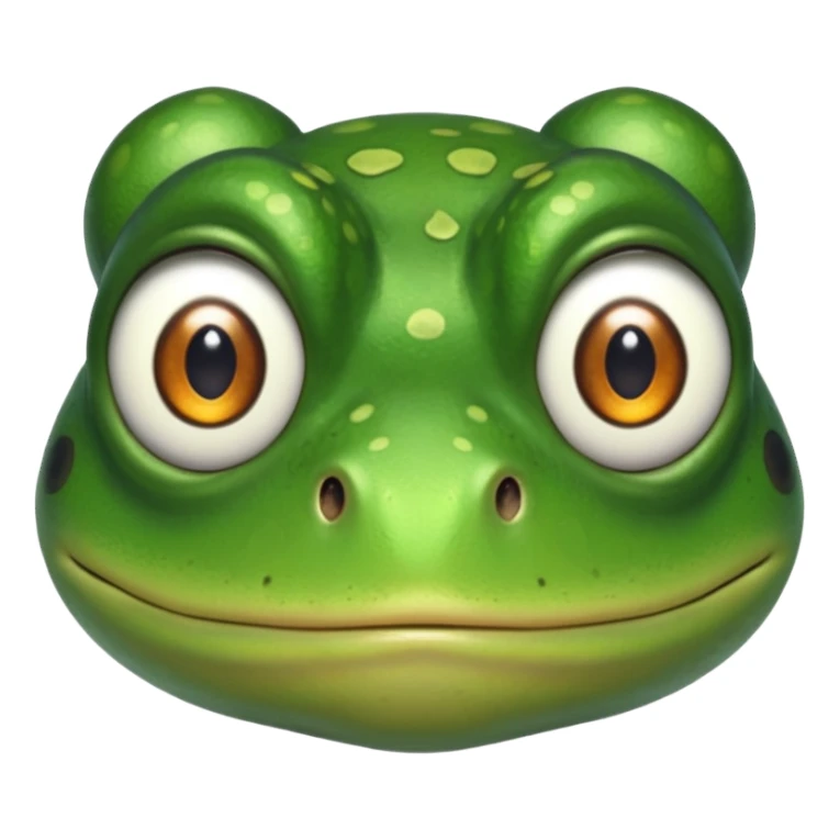 Frog with thousand yard stare  sticker