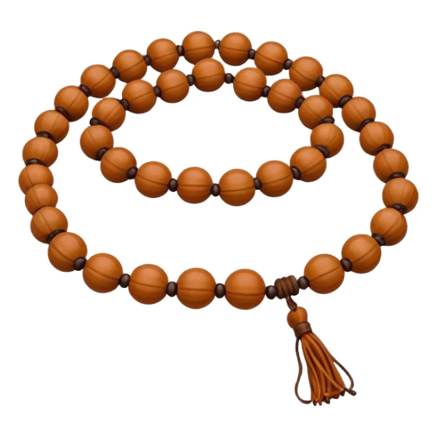 Prayer Beads Rudraksha white  sticker