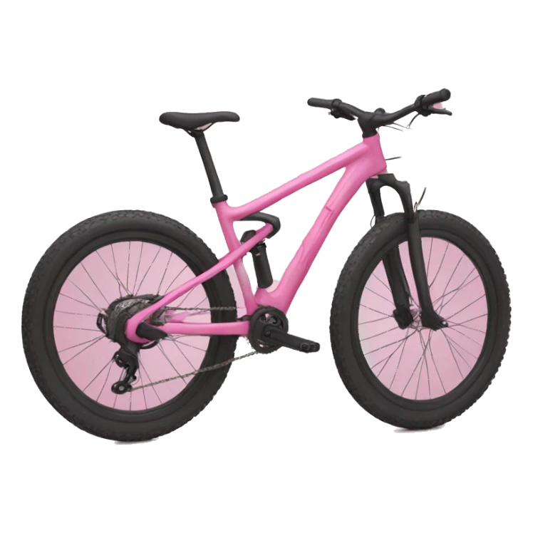 pink mountain bike sticker