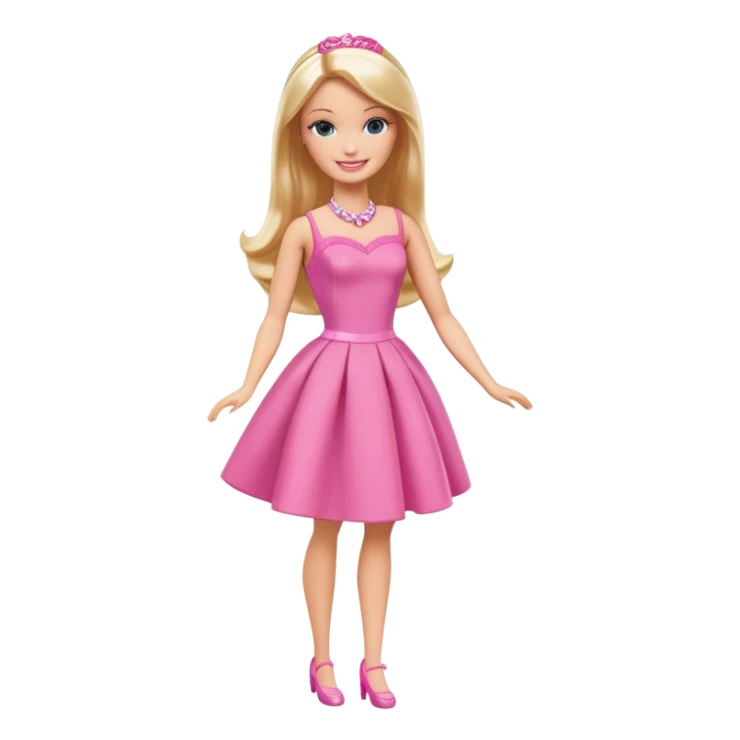 Full bodied Barbie doll sticker