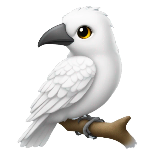 Pájaro blanco voland sticker