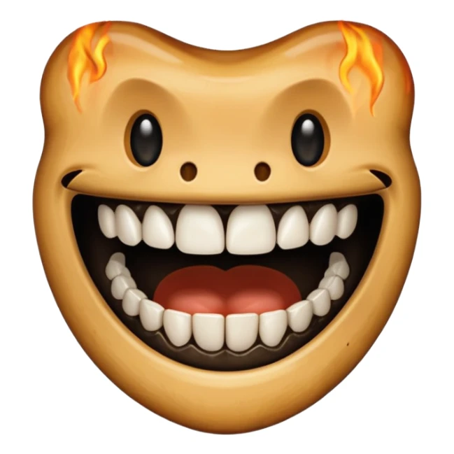 Grilled teeth sticker