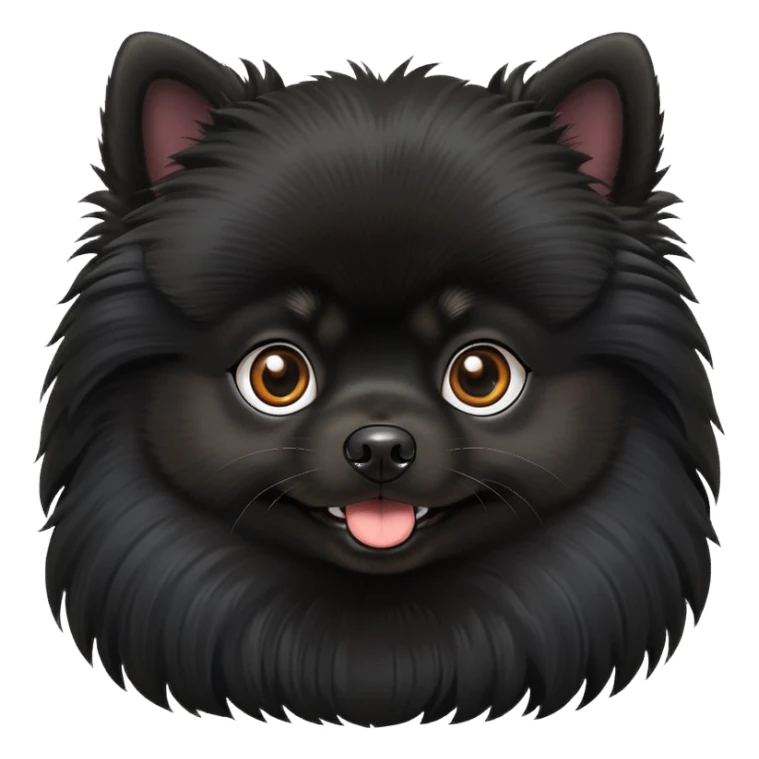 Birthday black Pomeranian  sticker
