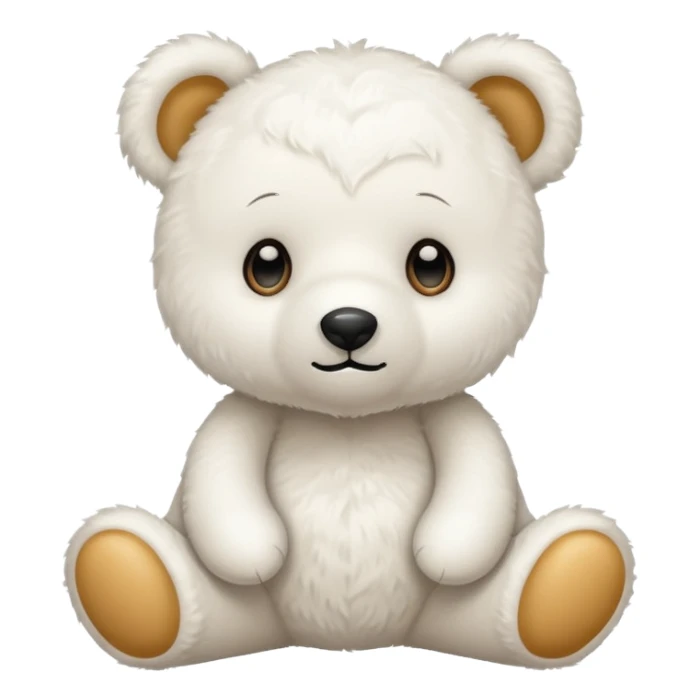 Oso de peluche blanco cute sticker