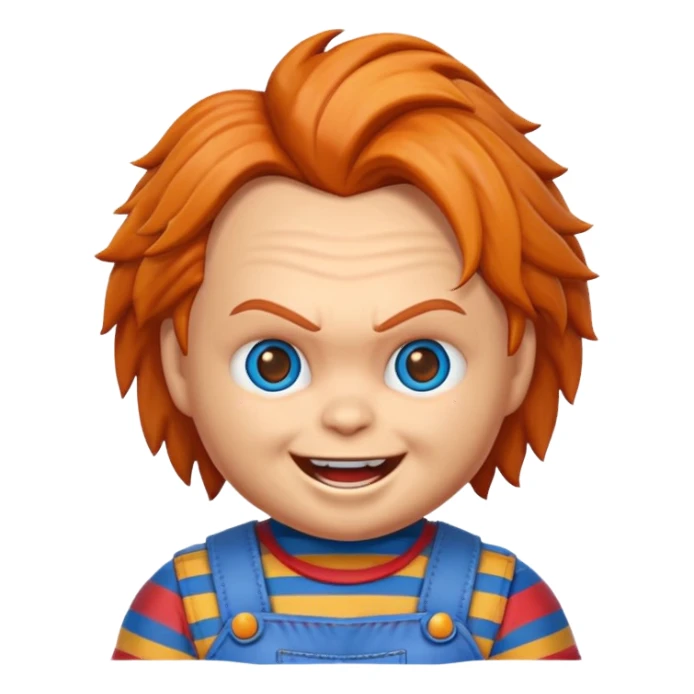 Un emojin de chuky sticker