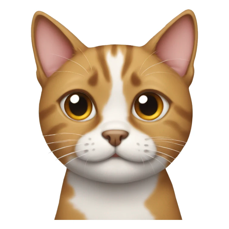 cat with dog face sticker