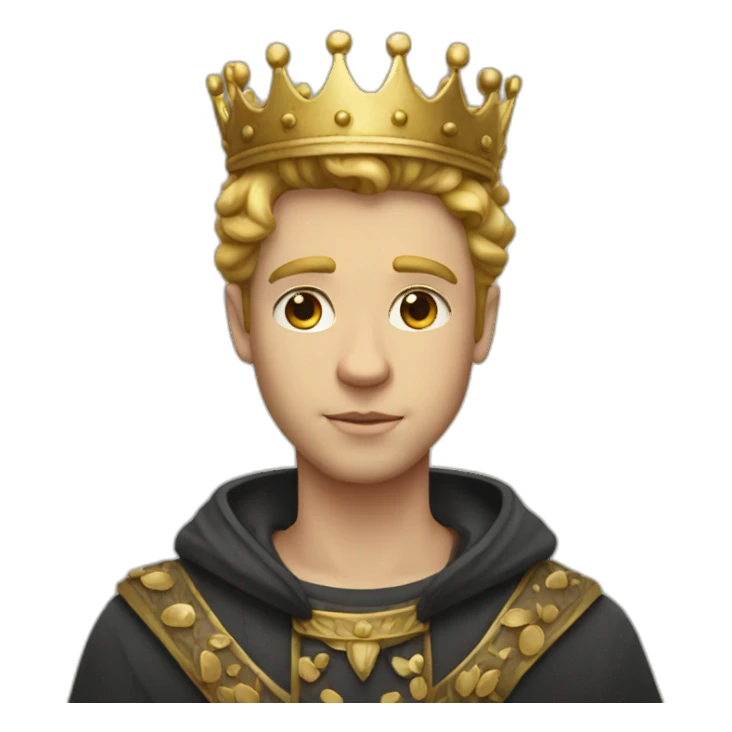 White young king sticker