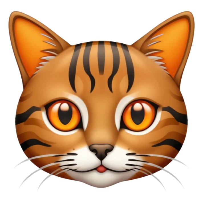 brown tabby cat sticker
