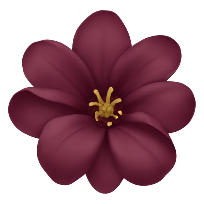 Burgundy flower  sticker