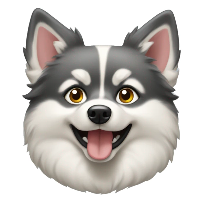 pomsky dog birthday sticker