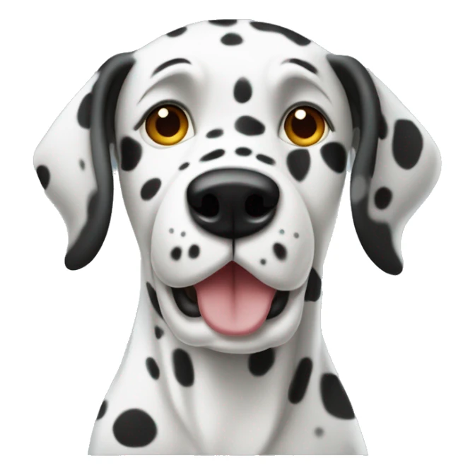 dalmation with spots sticker