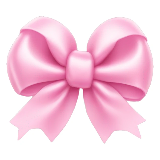 Baby pink bow heart sticker