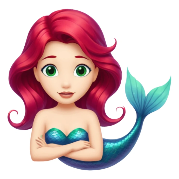 ariel Princess with fin sticker