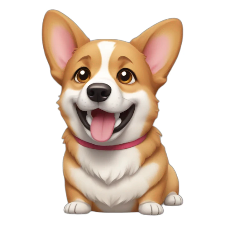 Corgi cry sticker