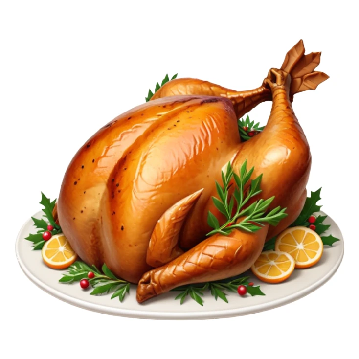 dinde de noël sticker