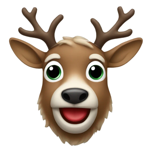 Red Nosed Reindeer sticker