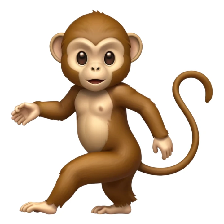 monkey moving so fast he's blurry sticker