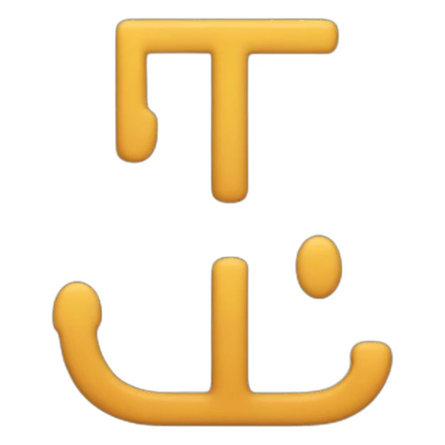 letters T, E and F all connected sticker