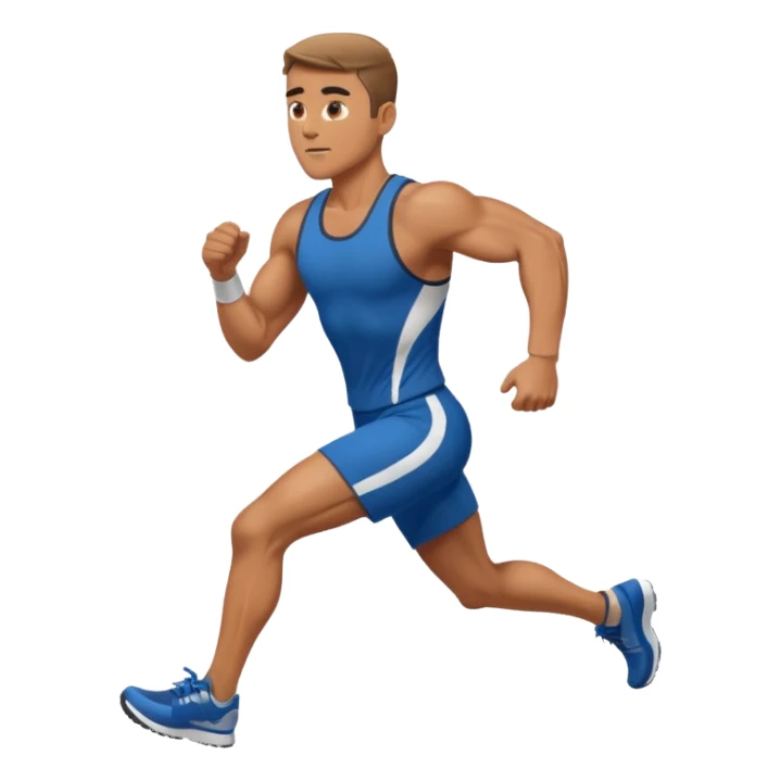 a man running sticker