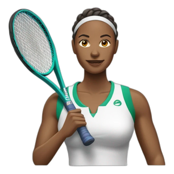  entrenadora de tenis de mesa sticker