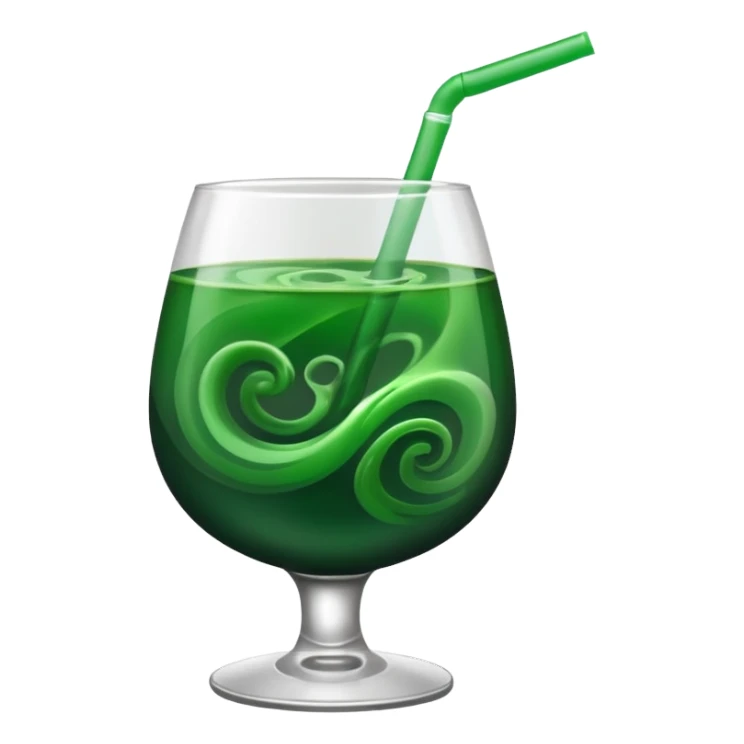 dark green drink sticker