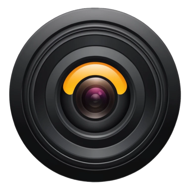 create a black hail camera aperture emoji sticker